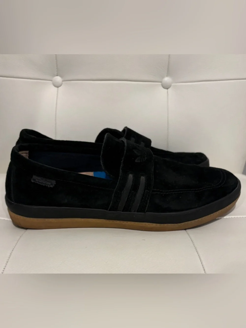 Adidas Acapulco Slip-on Black Suede Loafer Men’s US 9 Unisex